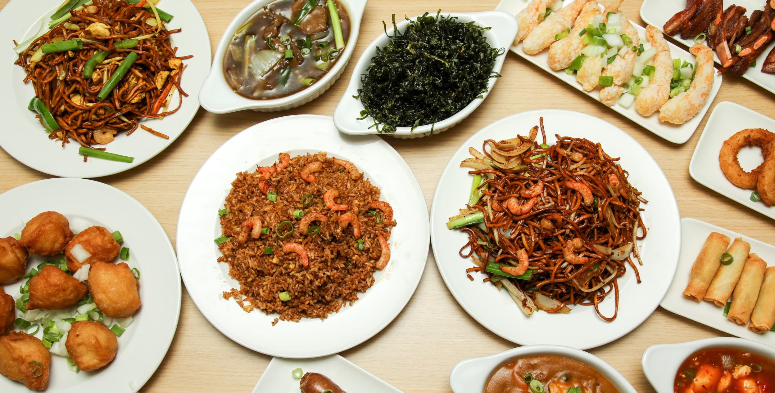 Dining room and dishes at Shenzhen Kitchen